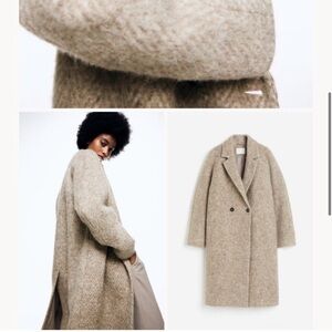 Double-breasted Wool-blend Coat